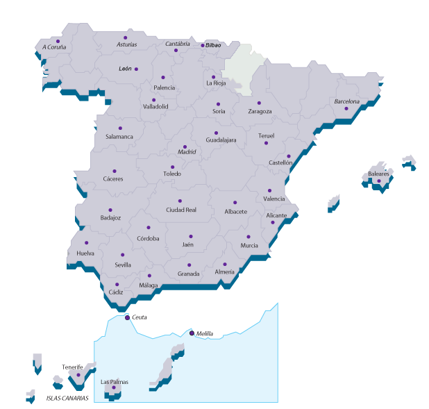 Mapa de Provincias
