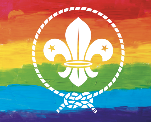 Rainbow flag Scouts
