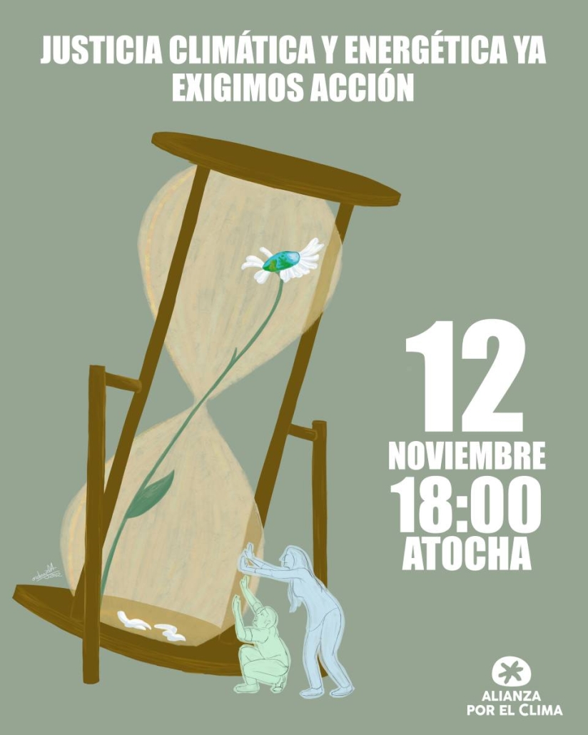 Cartel manifestación 12 noviembre